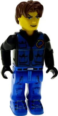 Produktbild von 1x Lego Figur 4 Juniors Jack Stone Mann schwarz blau 4606 4608 4621 js013