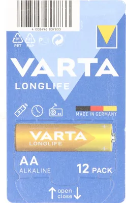 Obrázok produktu pre VARTA Batterie Mignon AA Alkaline Big Box Longlife (12 ks)