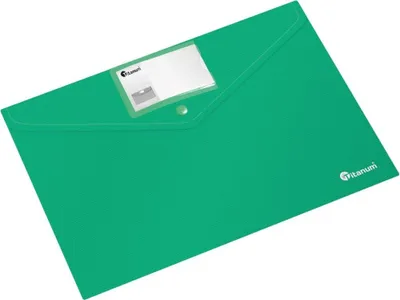 Produktbild von A4 Umschlagmappe mit Visitenkarte Titanum grün