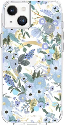Obrázek produktu pro Rifle Paper Clear MagSafe – pouzdro pro iPhone 14 Plus (Garden Party Blue)