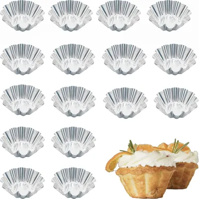 Muffinform 16 Stück Edelstahl 7,4 cm