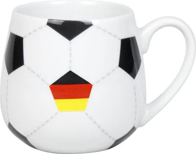 Obrázok produktu pre KÖNITZ 1111433030 Könitz Hrnček s futbalovým motívom Nemecko, 400 ml, porcelán / hrnček
