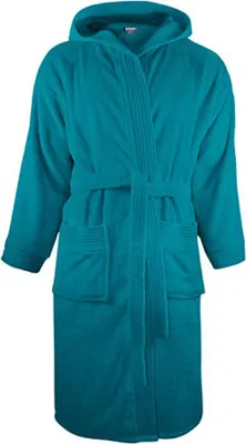 Produktbild von The One Towelling® T1-BH | Bathrobe Hooded - Bademantel - Farbe: Turquoise - Größe: S/M