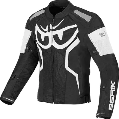 Produktbild von Berik Imola Air Motorrad-Textiljacke, schwarz/weiß, 56