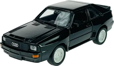 Image de Welly Audi Sport Quattro noir 1:34-1:39 Die Cast Metall Modell Nouveau dans la boîte 43802