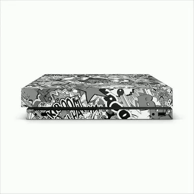 Produktbild von XBOX ONE X Skin - Design Aufkleber Stickerbomb BW