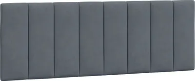 Produktbild von Kopfteil-Kissen "Hanko" Dunkelgrau 140 cm Samt