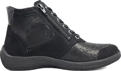 Imagen del producto de Waldläufer Hesna: Botas de cordones para mujer, color negro, estilo casual