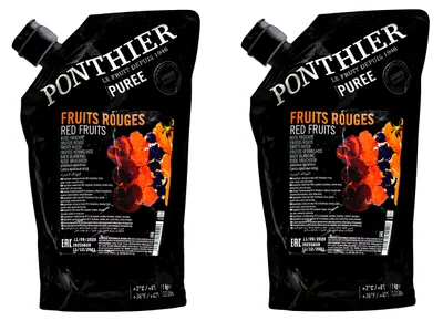 Produktbild von Ponthier ROTE FRÜCHTE PÜREE Frucht-Mark-Püree 2x 1 Kg