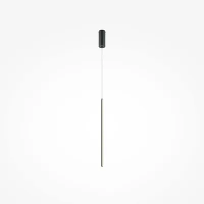 Produktbild von LED Pendelleuchte Aluminium D: 1,7 cm rund H: max. 375 cm Schwarz Farbwechsel 3000-4000 K 600 lm Modern
