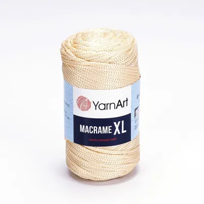 Obrázek produktu pro YarnArt Macrame XL příze 250 g / 100 m - barva 165 šampaňská - makramé příze