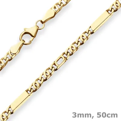 3mm-Tigeraugenkette-aus-585-Gelbgold-50cm