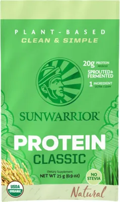 Obrázek produktu pro Sunwarrior Protein Classic 25 g čokoláda / Proteiny (vzorky) / Lahodný rostlinný protein z hnědé rýže s hypoalergenním složením