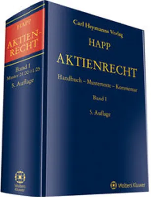 Image de Aktienrecht Band I