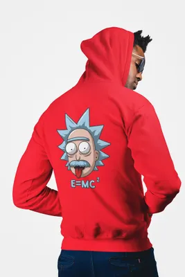 Produktbild von D&B Uni Hoodie ZIPMO00054 Rick And Morty Rot-Größe XL