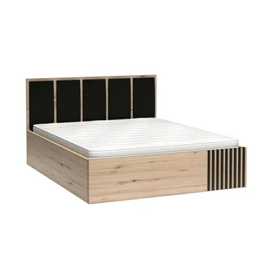 Produktbild von Doppelbett mit Bettkasten und Metallrahmen ohne Matratze CAYA C-16, 180x200 cm