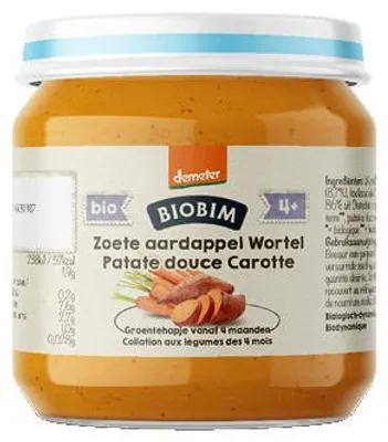 Productafbeelding van Biobim Zoete aardappel wortel 4+ maanden demeter (125 gr)