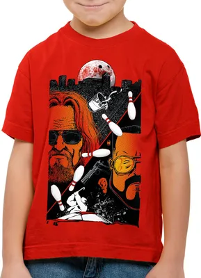 Produktbild von style3 The Dude T-Shirt Kinder lebowski bowling bowler big rude