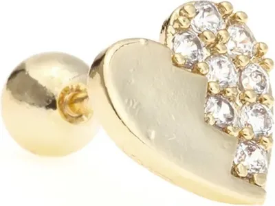 Produktbild von Goldener Piercing-Ohrring HE-23588 - KP23588