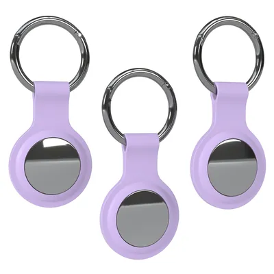 Produktbild von EAZY CASE - Schlüsselanhänger für AirTag Anhänger 3er Pack Hülle Silikon Lila AirTags Schutzhülle Air Tracker Schlüsselanhänger mit Schlüsselring geeignet auch als Air Tag Anhänger für Katze Hund Kind