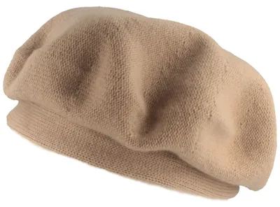 Image de Béret Kopka à bride, en cachemire pur, beige, taille unique