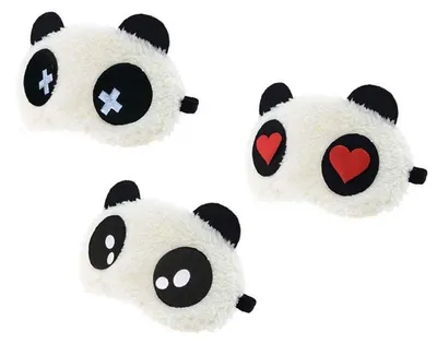Produktbild von 3 Panda-Schlafmasken für Schlaf und Entspannung
