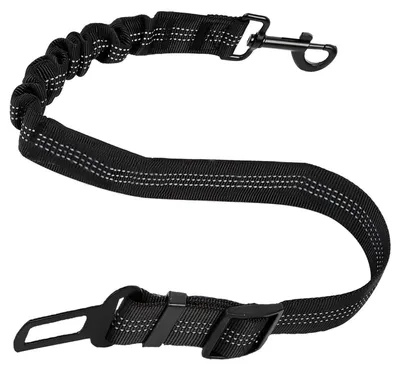 Obrázok produktu pre Bezpečnostný pás pre psa do auta, nastaviteľný elastický tlmič nárazov, dĺžka 50-85 cm