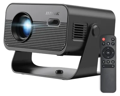 Image de Projecteur Forever FP-220E Sport 4K WiFi Bluetooth Android 13 avec haut-parleur – Noir métallisé