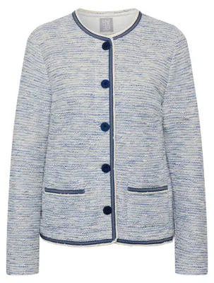 Produktbild von RABE Damen Jacke Ozean Größe 42, leicht und formstabil, mit Rundhalsausschnitt und Knopfleiste