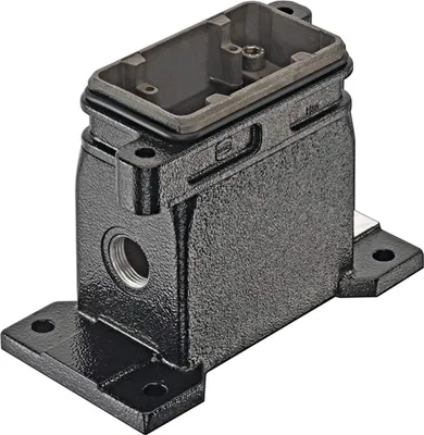 Produktbild von HARTING Han 6HPR Sockelgehäuse, 1xM20 seitlicher Kabelabgang, Schraubverriegelung - 1 Stück
