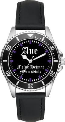 Produktbild von KIESENBERG Herrenuhr Armbanduhr Aue Geschenk Fan Artikel Zubehör Fanartikel Analog Quartz Uhr L-2300
