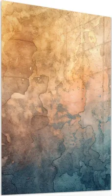 Produktbild von Glasbild 50x75cm in XXL für Wohnzimmer, Schlafzimmer Motiv Aquarellkunst