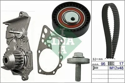 Immagine prodotto di Pompa dell'acqua + set di cinghie di distribuzione