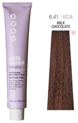 Produktbild von milk_shake Creative Conditioning Permanent Colour 100 ml + 6.41 / 6CA Copper Ash Deep Dark Blond