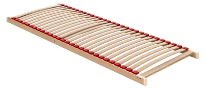 Produktbild von Bettgestell aus Birkenholz, 70x200 cm, 28 Elastikleisten, maximale Belastung 200 kg, Höhe 7 cm