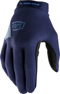 Zdjęcie produktu dla Rękawiczki damskie Ridecamp 100% XL, kolor granatowy/szary – wygodne rękawiczki do MTB z...