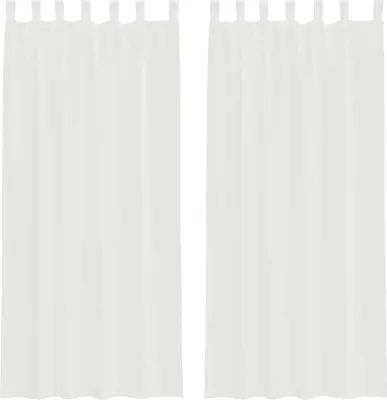 Obrázok produktu pre vidaXL Voálové závesy s pútkami 2 ks. Biele 140x245 cm