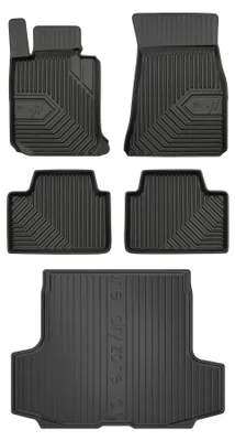 Produktbild von Gummimatten + Kofferraumwanne für BMW Seria 3 G21 2018- (Kombi, Standard-Kofferraum) – Schwarz, passgenau – Wielganizator