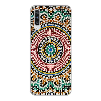 Produktbild von MuchoWow® Handyhülle Schutzhülle Hülle für Samsung Galaxy A70 Ansicht eines marokkanischen Mosaiks von oben Silikon Softcase Handy Hülle - Schutzhaube