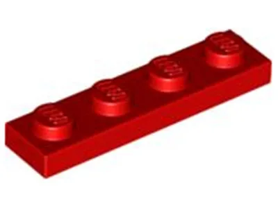 Immagine prodotto di Piastra Lego® 1x4 3710 - 1 pezzo rosso