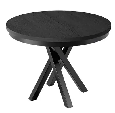Produktbild von MINIO go for it, Tisch „MONZA“ 100-140 cm, Rundtisch, Schwarz