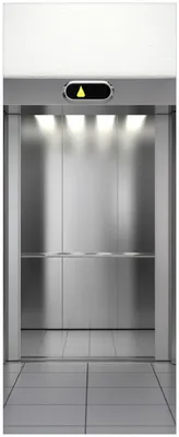 Produktbild von Wallario Memoboard Magnettafel aus Glas, Größe 32 x 80 cm, Motiv Fahrstuhl