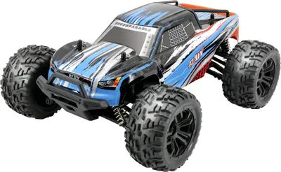 Produktbild von Reely RAW Blau Brushed 1:14 RC Modellauto Elektro Monstertruck Allradantrieb (4WD) RtR 2,4 GHz Inkl. Akku und Ladegerät