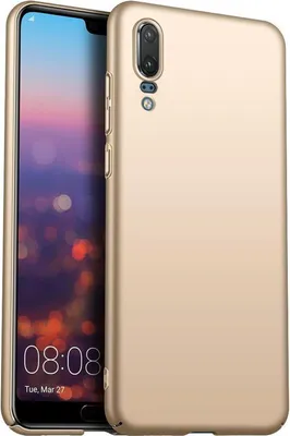 Produktbild von Handy Hard Case für Huawei P20 Hülle Slim Cover Matt Schutzhülle, Gold