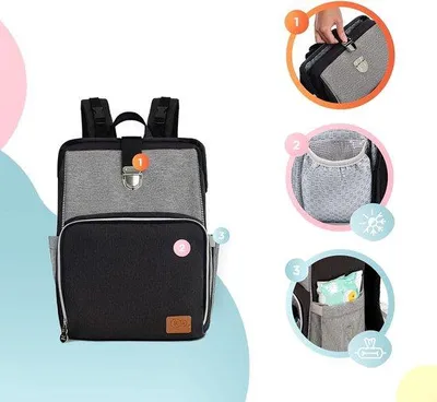 Image de Babycommode Rugzak Luiertas Rugzak - sac à dos à langer, sac à langer grande capacité