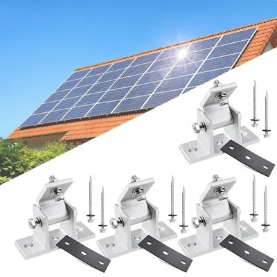 Produktbild von Solarmodulhalterung 4er-Pack, Wandmontage, 10–15° Einzeln Verstellbar, Für PV-Balkon-Kraftstationen