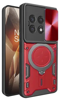 Produktbild von Techsuit – CamGuard Pro Hülle für OnePlus 13R – rot
