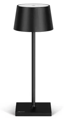 Obrázek produktu pro Stolní lampa Stilosa, bezdrátová – LED stolní lampa – Bezdrátová, stmívatelná lampa s dotykovým ovládáním, nabíjecí přes USB-C – Bezdrátná stolní lampa pro venkovní použití – Černá
