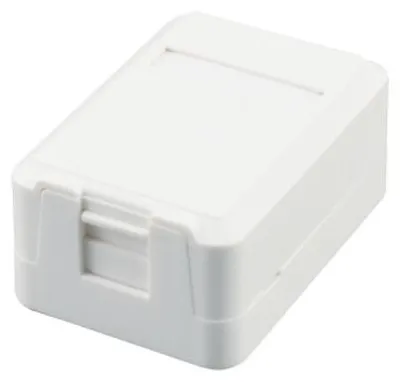 Productafbeelding van Equip 125121 Equip Aufputzdose  1-Port Keystone ungeschirmt          weiß Polybeutel