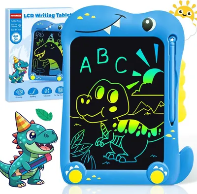 Obrázok produktu pre Magnetická tabuľa 8,5 palca, Vzdelávacia dinosaurová hračka, LCD kresliaca tabuľa pre deti 3-12 rokov, pre